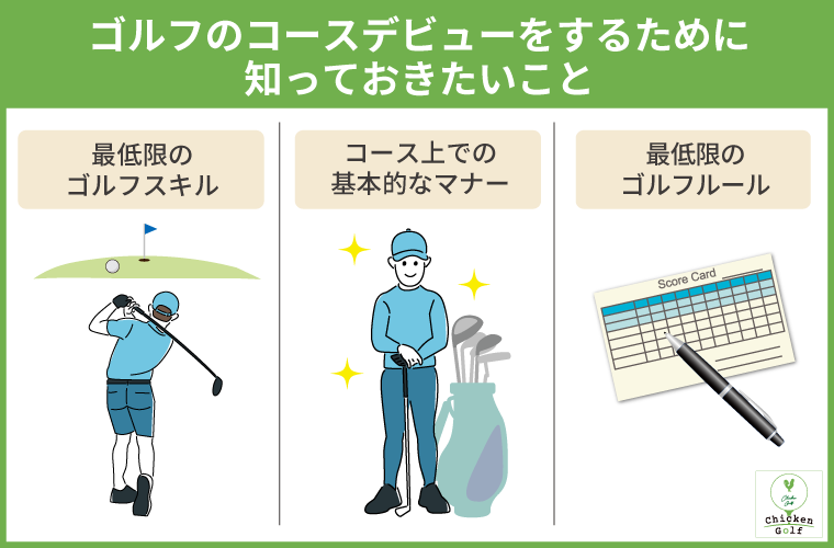 ゴルフのコースデビュー完全ガイド！初心者が抑えたいスキル・マナー 